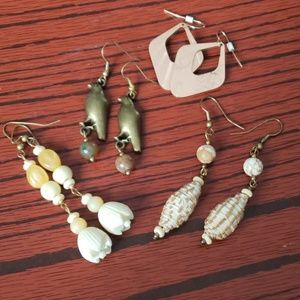 Vintage earrings 4 pair